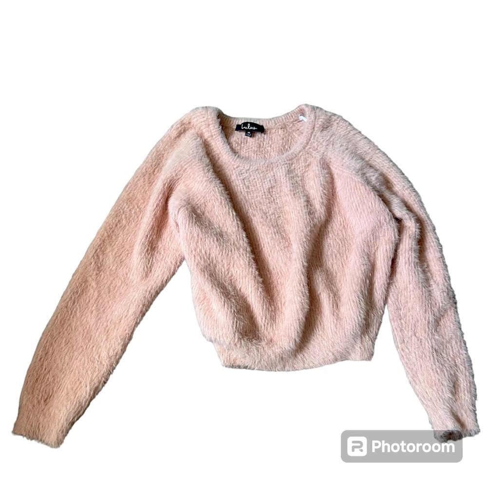 Super soft fleece cropped sweater
